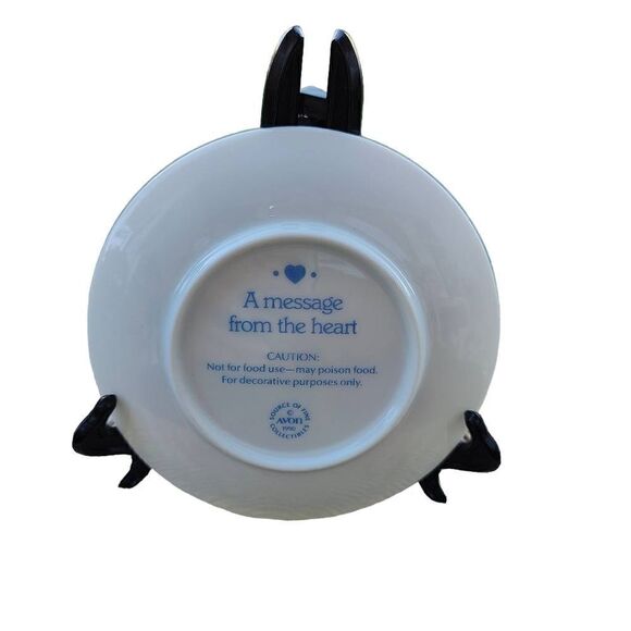 Vintage VTG 5 inch Glass Avon Mother's Day Dish Decor - Picture 3 of 3